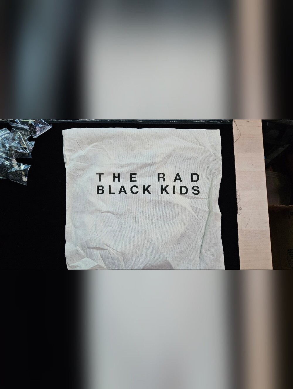 The Rad Black Kids White Graphic Bag
